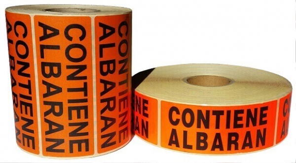 Etiquetas adhesivas "Contiene Albarán"